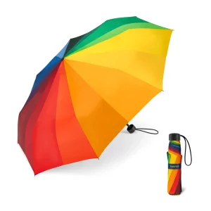 Paraguas Plegable Mujer Manual Arco Iris. 2 unidades