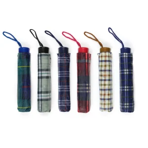 Paraguas Plegable Manual Básico Estampado Rayas. 6 unidades