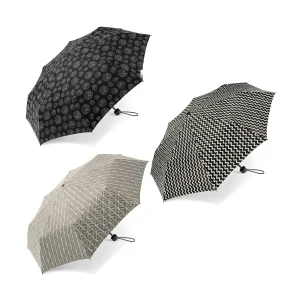 Paraguas Plegable Manual New Black & White. 3 unidades