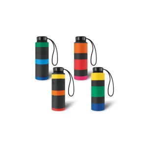 Paraguas Plegable Mini Rayas de Colores. 4 unidades