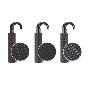 Paraguas Plegable A/C Puño Curvo Estampado Clásico. 2 unidades