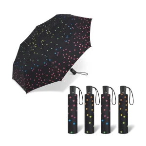 Paraguas Plegable A/C Rainbow Dots. 4 unidades