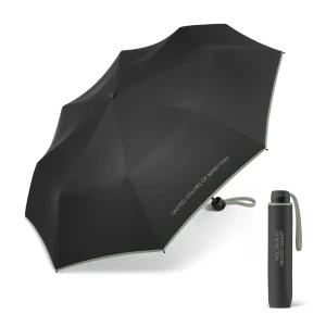 Paraguas Benetton Plegable Manual Black Iceberg. 2 unidades