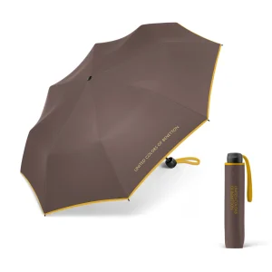 Paraguas Benetton Plegable Manual Marron. 2 unidades