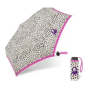 Paraguas Benetton Plegable, Wild Dots Eggnog. 2 unidades