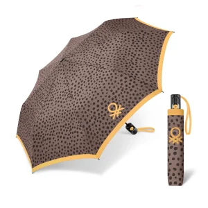 Paraguas Benetton Plegable Automático Wild Dots Burlwood. 2 unidades