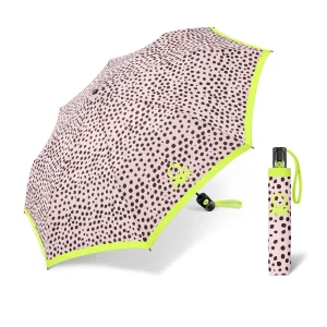 Paraguas Benetton Plegable Automático Wild Dots Peachwhip. 2 unidades