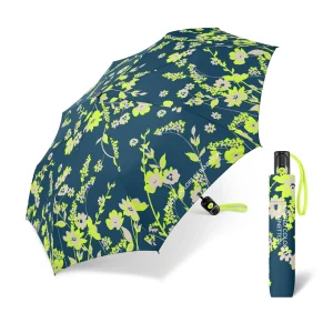 Paraguas Benetton Plegable Automático Floral Deep Lake. 2 unidades