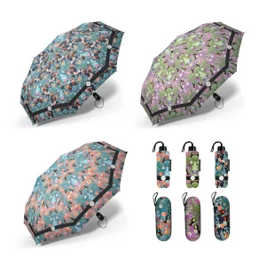 Paraguas Plegable Catalina Estrada Manual Slim Tucan Diamond, Incluye Funda Protectora. 3 unidades