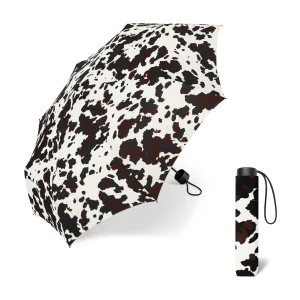 Paraguas Plegable Manual Cow Black & Brown. 2 unidades