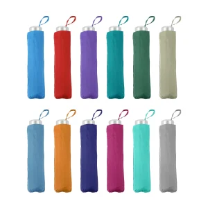 Paraguas Plegable Manual Liso. 12 unidades