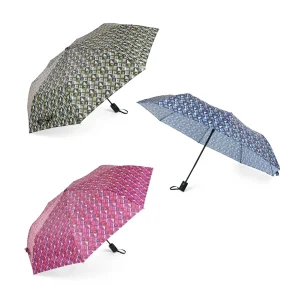 Paraguas Plegable Mujer Automático Rombos. 3 unidades