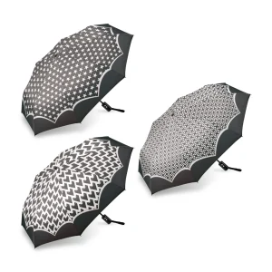 Paraguas Plegable Don Algodón Geometric Glam A/C Classic. 3 unidades